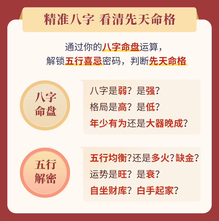 测算后您将知道以下信息